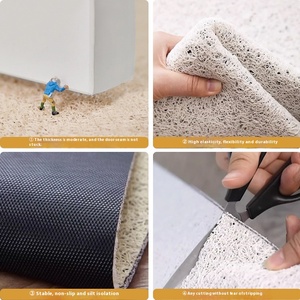 Pháp Retro chống trượt lối vào cửa Mat phong cách hiện đại có thể giặt Vòng lụa PVC chống trượt Thảm hình đặc biệt cho lối vào - Product Image 4