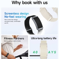 Bracelet Connecté de Suivi de Santé 2026 Sans Écran : Montre Intelligente, Suivi du Sommeil et de l'Activité Physique, Appareil Portable pour l'Exercice et le Sport