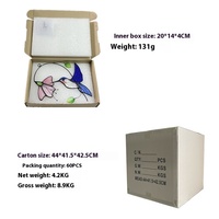 Attrape-soleil colibri coloré en verre, ornement suspendu, style Art Déco, pour la maison, le jardin, cadeau de Noël pour la fête des Mères