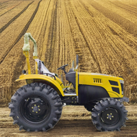 Perlengkapan mesin pertanian 4x4 50HP traktor dengan pemotong rumput traktor untuk dijual dari pabrik asli dengan CE