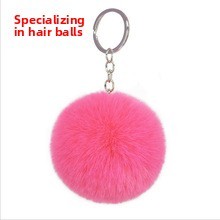 Customizable Color Fresh Tassel Imitation Rex Rabbit Fur Ball Handmade Key Chain Pendant Ladies Bag <b>Ornaments</b> Creative Pendant - Product Image 6