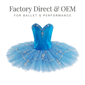 Costume de ballet classique professionnel pour enfants, motif oiseau bleu, pour la Danse du Sommeil, corset et tutu faits main pour filles, pour la compétition - Product Image 4