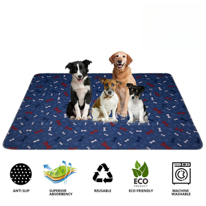 Top Seller Logo personalizable de alta calidad las últimas mascotas lavables impermeables absorbentes cachorro entrenamiento inodoro Wee Pee <span class=keywords><strong>Pads</strong></span> - Product Image 2