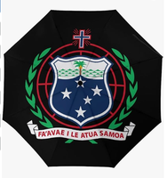 Parapluie de voyage personnalisé à bas prix avec design du drapeau de Saint-Vincent-et-les-Grenadines, parapluie de soleil pliable automatique pour l'extérieur, parapluie