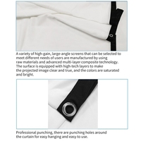 Portable 200 pouces Simple Pliant Mince Polyester Projecteur Film Rideau Haute Qualité 16:9 Écrans De Cinéma Pliable