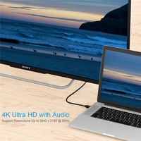 Xput 4K 60Hz Mini DP DP DP Câble Vidéo Plaqué Or Mâle Diverses Longueurs (1M 1.8M 2M 3M) pour Microphone Audio Domestique Lecteurs DVD