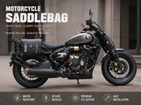Sac de bagages pour moto Saikelong RA600-P53, sac latéral en cuir PU, sac de selle pour accessoires, rangement d'équipement, garantie 1 an