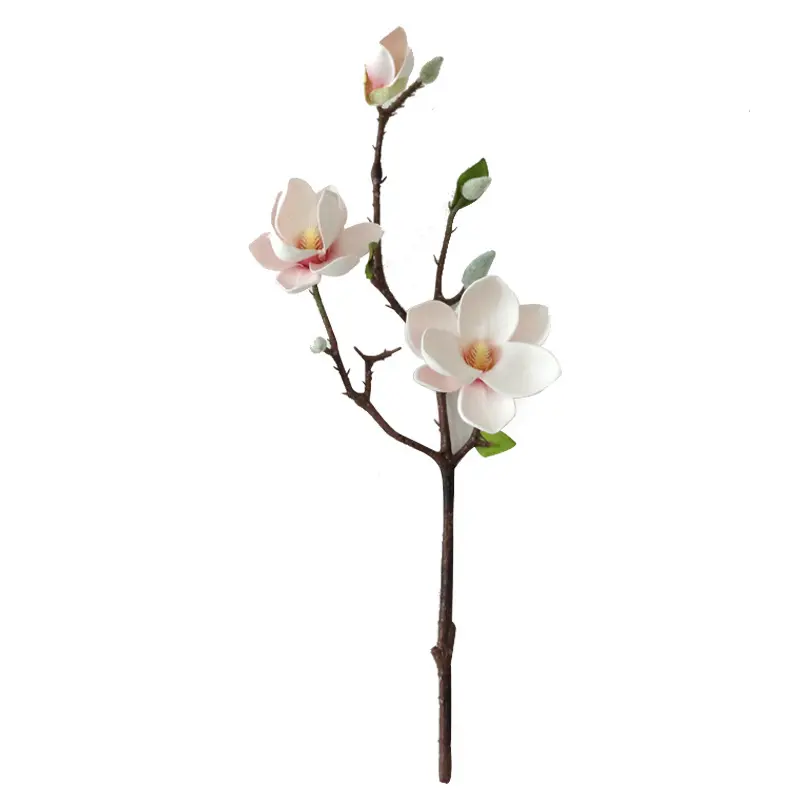 Wholesale Home Decoration Flower Simulation Single Branch Magnolia Artificial Orchid Fake Flower