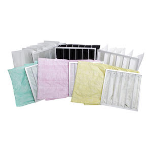 Filtro a sacco in fibra sintetica per sistema HVAC, sacchetto filtro aria a media efficienza, rete con filtro di aspirazione specifica per la ventilazione - Product Image 5