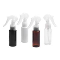 Botol Semprot Plastik Bulat Transparan Putih Hitam Amber 60ml untuk Toner Kosmetik dan Parfum