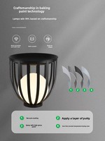 Lampe solaire de jardin en acier inoxydable IP65 étanche pour allée de jardin, éclairage paysager extérieur décoratif