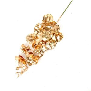IB5002 <span class=keywords><strong>Orchidea</strong></span> Dendorobiyam 6 rami placcato in oro Phalaenopsis <span class=keywords><strong>orchidea</strong></span> artificiale <span class=keywords><strong>orchidea</strong></span> fiore - Product Image 6