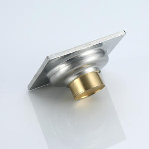 Desagüe de suelo cuadrado de latón roscado, fácil de limpiar, para baño, balcón, inodoro - Product Image 4