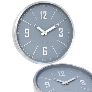 Đồng Hồ Treo Tường Kim Loại Số Chạm Nổi 3D Thiết Kế Đơn Giản Thời Trang 12Inch Đồng Hồ Kim Loại Màu Đen Không Có Kim Loại Cũ Với Số Lượng Lớn - Product Image 3