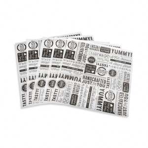 Papel Antigrasa Personalizado al por Mayor, Papel Encerado de Grado Alimenticio con Impresión de Logotipo para Panadería, Hamburguesas, Donas, Galletas, Sushi, Piruletas y Dulces - Product Image 1