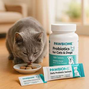 Huile de poisson probiotique à mâcher douce OEM pour chats et chiens, absorption rapide, soutien immunitaire sûr, santé de la peau et du pelage, complément alimentaire pour chats - Product Image 3