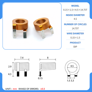 Guangyu Đồng phẳng dây cảm ứng Choke cuộn dây cao hiện tại Điện cuộn cảm Choke lõi không khí cuộn dây - Product Image 5
