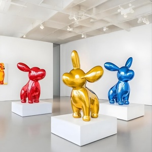 대형 야외 수지 공예 만화 팬더 동상 조각 예술 유리 섬유 마스코트 모델 공원 디스플레이 창 예술적 - Product Image 4