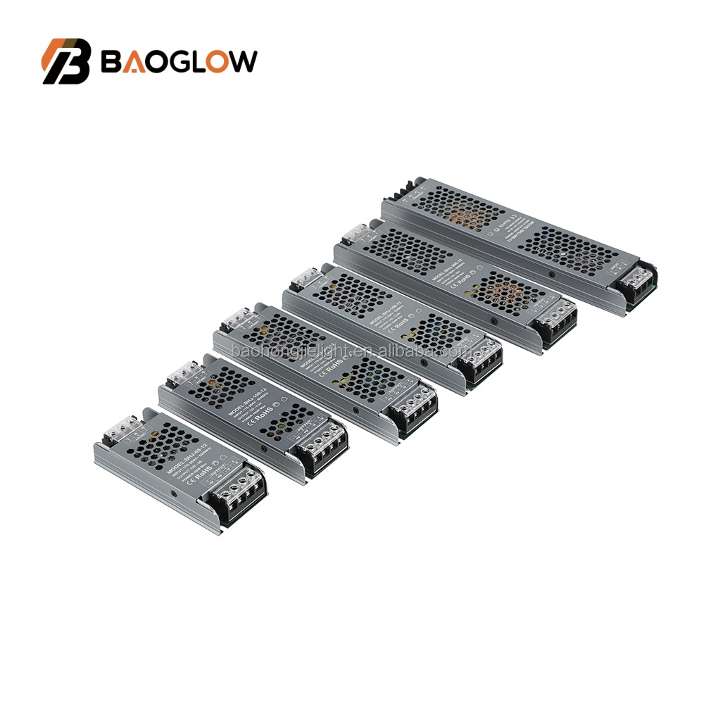 12V 24V 220V 240V DC светодиодный трансформатор питания 60W 100W 150W 300W 400W 200W Triac затемняемый Светодиодный трансформатор