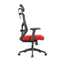 Vente directe d'usine, chaise de bureau ergonomique en tissu maillé, chaise pivotante moderne, salle de réunion, dossier haut, chaise de direction réglable en hauteur