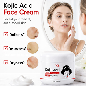Produits de soin de la peau, crème pour le <span class=keywords><strong>visage</strong></span> à l'acide kojique 50g, niacinamide, collagène, éclaircissant, blanchissant, élimination des taches brunes, soin de la peau personnalisé OEM - Product Image 4