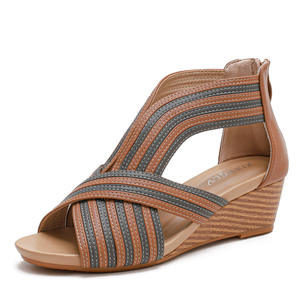 Sandalias de Plataforma de 5 cm para Mujer, Nuevas y a la Moda, con Correa en el Tobillo, Cómodas para Vestir en Verano, Sandalias Casuales y Elegantes - Product Image 3
