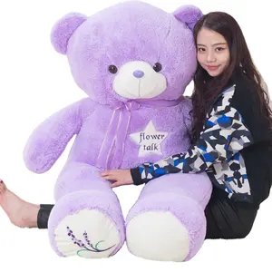 High Quality Stuffed Lovely 35/80cm Cute Purple Bear Plush Toys Animals Teddy Bear Dolls for Classmate Kids Graduation Gifts