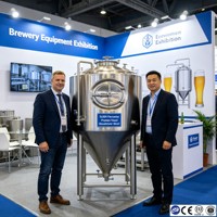Cuve de Fermentation Conique en Acier Inoxydable 304/316 de Qualité Sanitaire 5000L, Chauffage Vapeur/Électrique pour la Transformation Alimentaire OEM