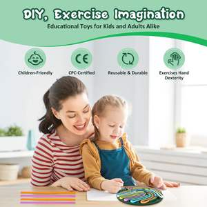 Tabla de torsión sensorial de silicona redonda, juguete educativo para la actividad sensorial cognitiva de los niños, alivio del estrés, edades 8-13 - Product Image 4