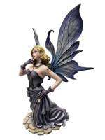 Vente chaude Résine Fée Statue Fée avec Poche Dragon Figurine Résine Main Peinture Décoration de La Maison