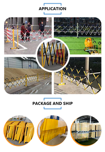 שער הזזה מאלומיניום נשלף באיכות גבוהה נייד מתרחב מעקה תנועה שער מחסום נייד זמני - Product Image 6