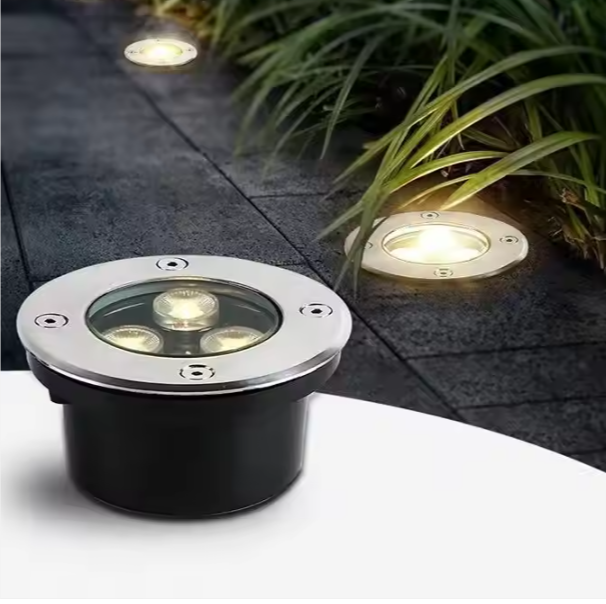 IP67 Waterproof 3w Floor Recessed Deck Inground Spotlight Outdoor Landscape Ground Buried Lamp Led Underground Light