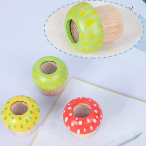 Caleidoscopio a fungo in legno post-80s giocattoli nostalgici per bambini multi prisma versatile caleidoscopio a forma di occhio d'api <span class=keywords><strong>giochi</strong></span> creativi - Product Image 4
