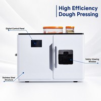 Machine à presser la pâte à pizza électrique automatique - Laminoir à pâte commercial en acier inoxydable de qualité alimentaire, 40 pièces/min