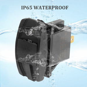 Cargador USB Tipo C QC3.0, 12V 24V, Carga Rápida, Interruptor de Palanca, Panel USB con Interruptor de Palanca, Puerto de Carga - Product Image 5