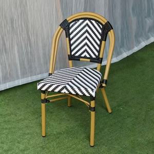 Silla de Jardín Moderna de Madera y Ratán para Exteriores, para Sala de Estar, Hotel, Villa, Cafeterías, Casas de Huéspedes, Balcones, Salones de Té - Product Image 4