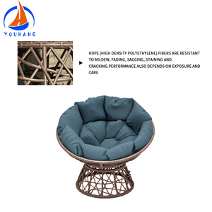 Foshan Supply Classic White Pe Silla mecedora curvada <span class=keywords><strong>de</strong></span> mimbre con <span class=keywords><strong>cojines</strong></span> Silla para exteriores <span class=keywords><strong>Terraza</strong></span> - Product Image 4