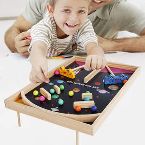 Gioco da Tavolo in Legno con Perline Scorrevoli e Motivi Planetari per Bambini e Genitori - Product Image 2