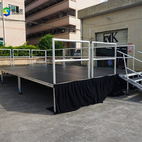 Équipement d'éclairage de scène, plateforme de scène en aluminium, système de sonorisation pour spectacle sur scène