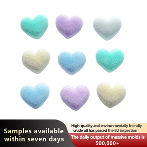 Dijes de Resina Planos Zili, Adornos de Peluche en Forma de Corazón, Decoración <span class=keywords><strong>para</strong></span> Fundas de Teléfono, Accesorios <span class=keywords><strong>para</strong></span> Manualidades y Accesorios <span class=keywords><strong>para</strong></span> el Cabello - Product Image 4