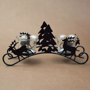 Cervo Candela Lanterne di Metallo Di Natale Tempesta Lanterna Decorazione Della Casa - Product Image 1