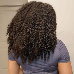 Nouvel arrivage : Extensions de cheveux humains tressées au crochet, installation et retrait plus rapides, 100 % cheveux humains, bouclés <span class=keywords><strong>afro</strong></span>, volume ajustable librement - Product Image 1