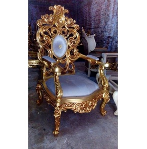 โซฟาเดี่ยวหรูหราสไตล์รอยัล โครงสร้างไม้เนื้อแข็ง สำหรับตกแต่งห้องนั่งเล่นอย่างมีสไตล์ - Product Image 2