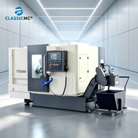 Tour CNC à banc incliné TCK56A à mandrin hydraulique haute efficacité pour le fraisage de mini-rotules de direction automobile avec usinage de précision stable
