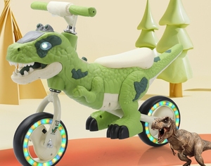 Vélo d'équilibre de conception de <span class=keywords><strong>dinosaure</strong></span> de 10 pouces populaire pour 2-3-6 ans enfants vélo sans pédale jouet Tricycle en plastique nouveau bébé Sneak Bike - Product Image 3