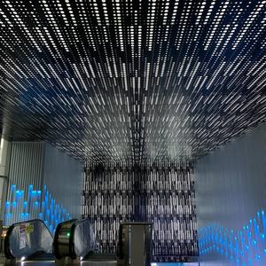 Hiện đại nghệ thuật bị đình chỉ hợp kim nhôm trang trí đục lỗ kim loại trần giả bảng điều chỉnh với LED chiếu sáng - Product Image 3