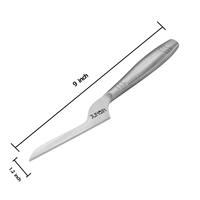 Couteau à fromage souple en acier inoxydable Junqin - Durable, écologique, compatible lave-vaisselle, outil multifonctionnel pour la cuisine et les restaurants