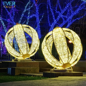 Décoration d'<span class=keywords><strong>extérieur</strong></span> Lumière LED <span class=keywords><strong>lumineuse</strong></span> 3d énorme <span class=keywords><strong>boule</strong></span> à motif <span class=keywords><strong>de</strong></span> <span class=keywords><strong>Noël</strong></span> - Product Image 3