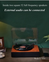 Plateau tournant en bois et vinyle, lecteur d'enregistrement rétro, moderne, phonographe de haute qualité