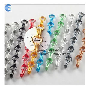 <span class=keywords><strong>Rideau</strong></span> <span class=keywords><strong>de</strong></span> <span class=keywords><strong>porte</strong></span> à moustiquaire en aluminium à double crochet décoratif <span class=keywords><strong>Rideau</strong></span> en tissu à mailles métalliques - Product Image 6